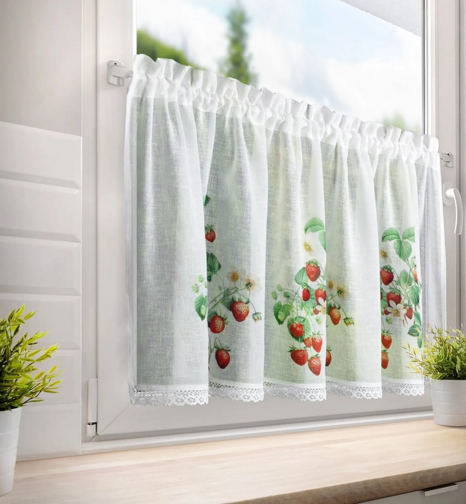 KRÁTKA ZÁCLONA NA PÁSKE KSENIA 150X60 CM VIACFAREBNÁ