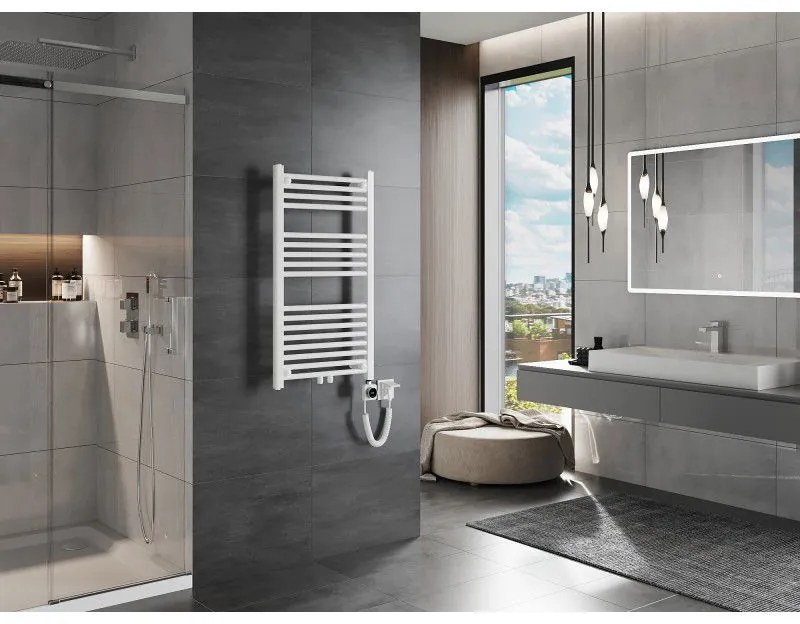 Mexen Mars, elektrické vykurovacie teleso 900 x 500 mm, 400 W, biela, W110-0900-500-6400-20