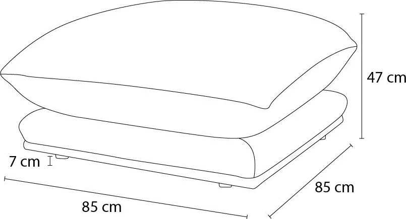 Modrá podnožka Ernest – Bobochic Paris