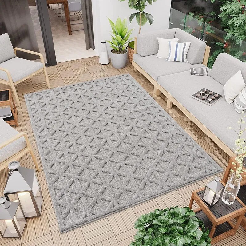 Dekorstudio Koberec na terasu SANTORINI - Sahara 58500 sivý Rozmer koberca: 120x170cm