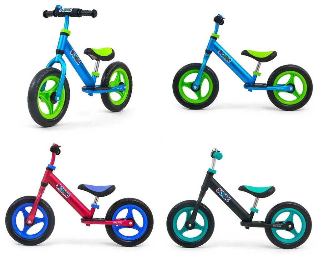 Detské odrážadlo bicykel Milly Mally Sonic Red