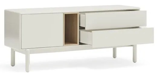 Biely TV stolík 140x56x40 cm Corvo – Teulat