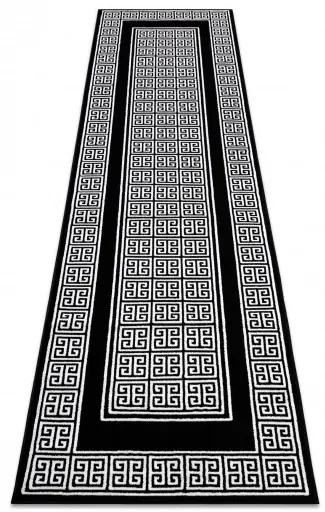 Dywany Łuszczów Behúň Gloss 6776 85 greek black/ivory - 80x300 cm