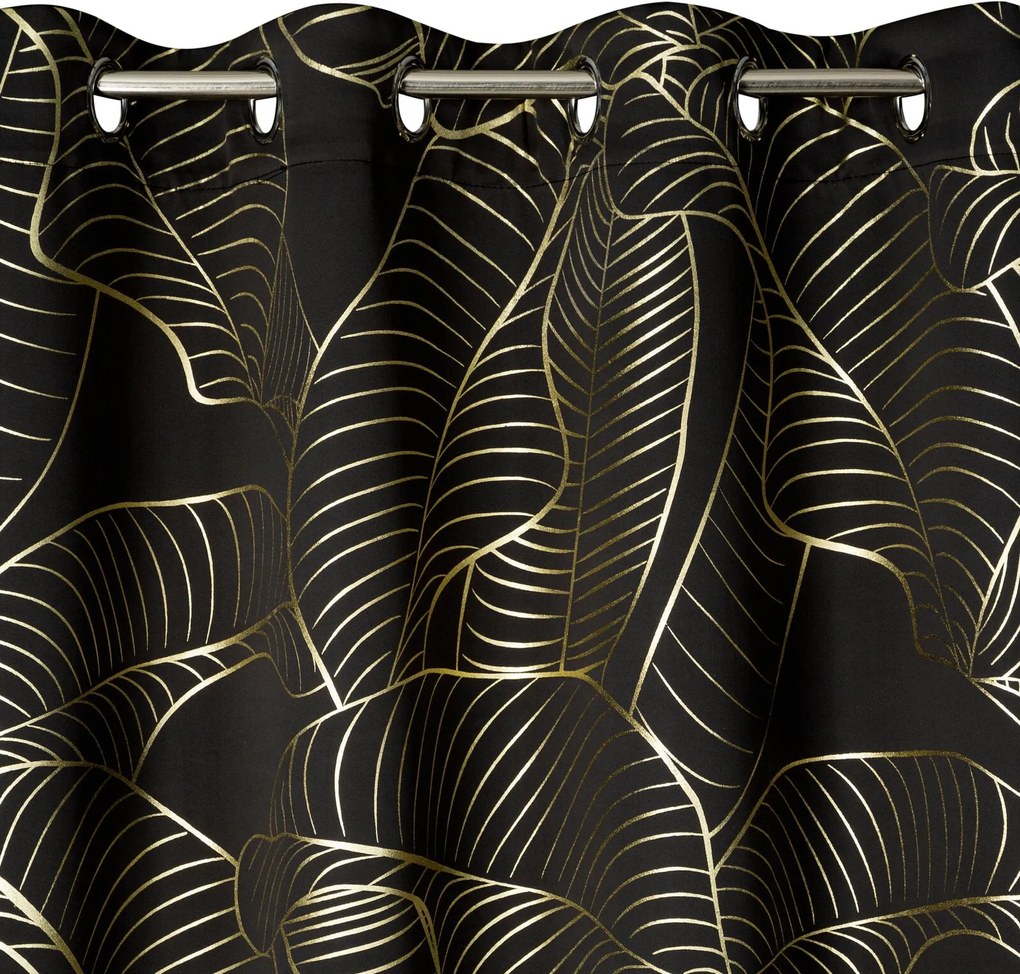 ZÁVES NA KRÚŽKOCH KIARA 140X250 CM VZOROVANÁ