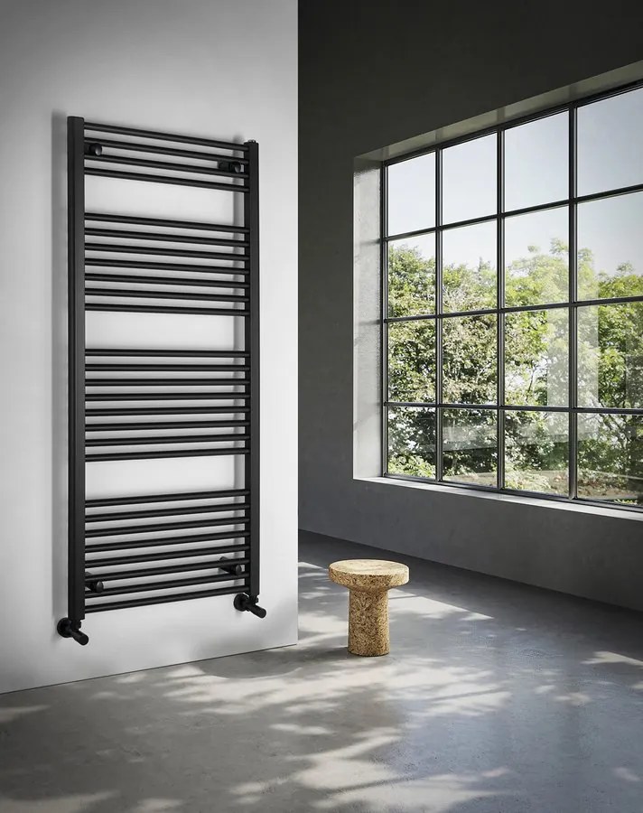 Aqualine Aqualine, DIRECT vykurovacie teleso s bočným pripojením 600x1320 mm, čierna matná, ILR36B