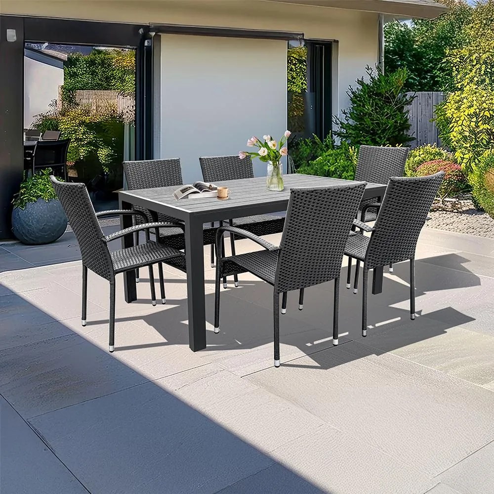 Set záhradného nábytku VIKING L + 6x PARIS