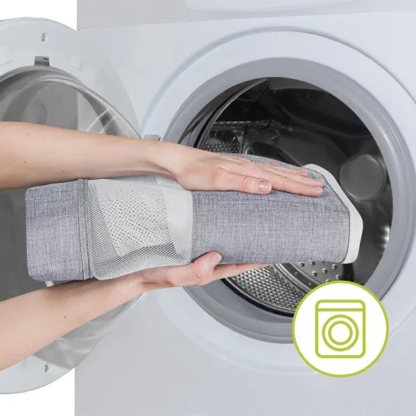 Lionelo - Detská postieľka 2v1 LUNA sivá