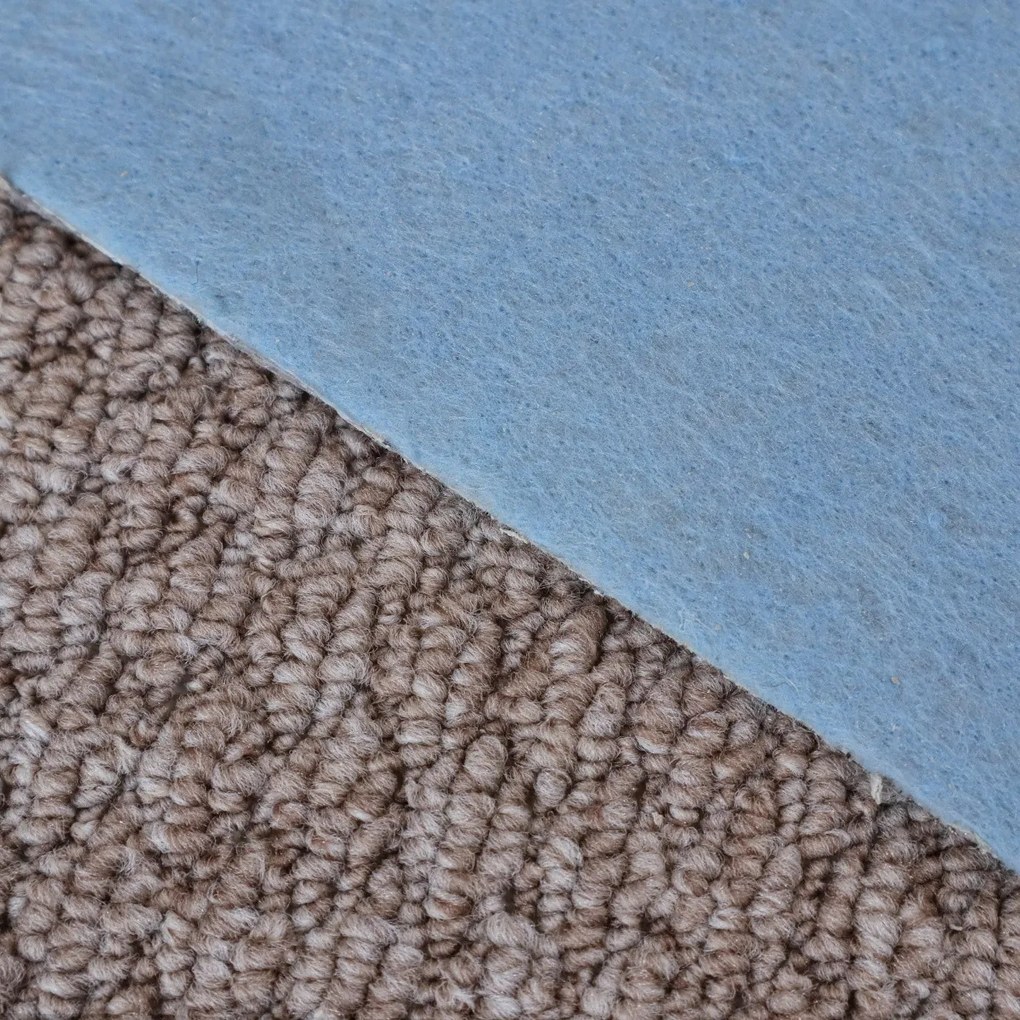 AladinWorld Expres, Metrážny koberec Atlas 31, na mieru, šíře 4m, hnedá, filc, chodba / predsieň