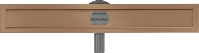 Mexen Flat 360°, telo žľabu 70 cm, medená matná, 1C40070