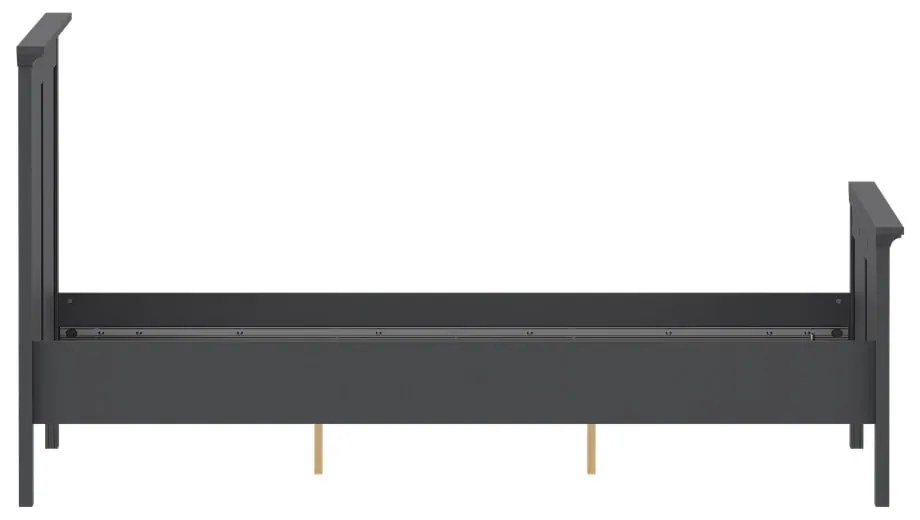 Sivá dvojlôžková posteľ 140x200 cm Paris – Tvilum