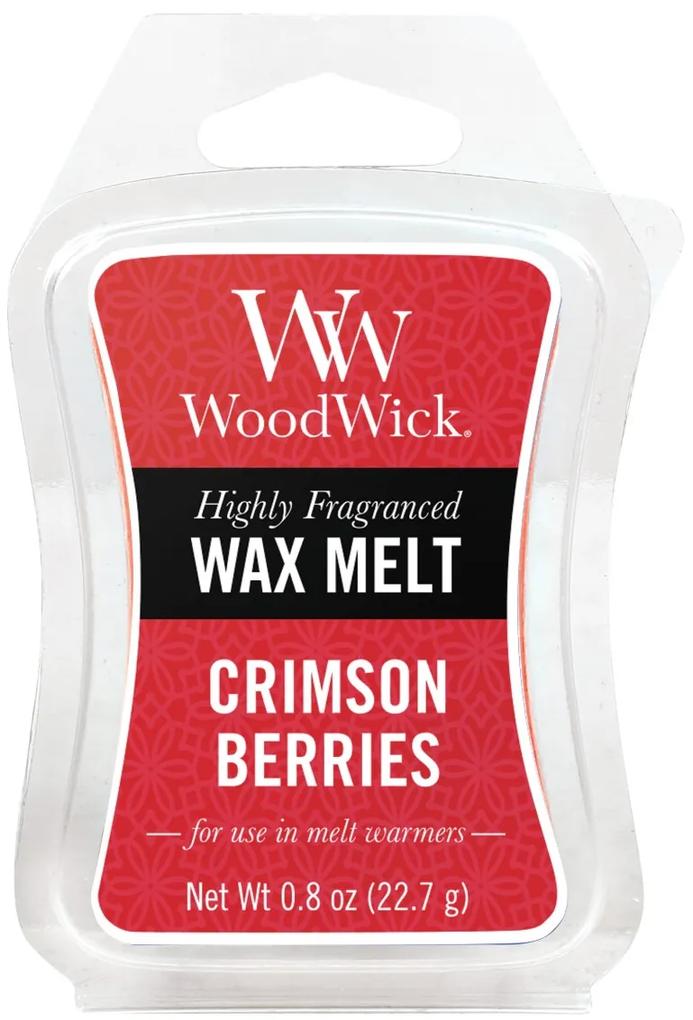 WoodWick červené vonný vosk do aromalampy Crimson Berries