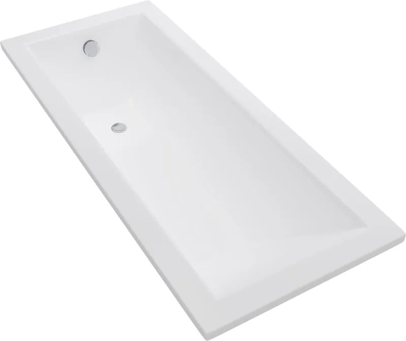 Mexen Cubik Pravouhlá vaňa 140 x 70 cm, biela - 55031407000