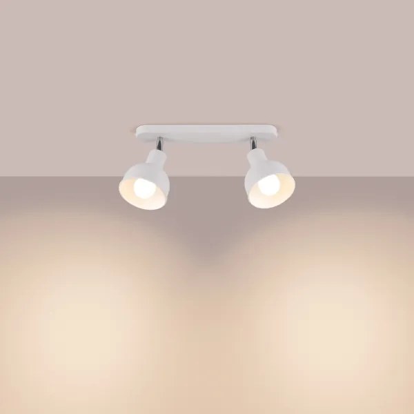 Sollux SL.1314 - Bodové svietidlo ELBA 2xE27/15W/230V biela