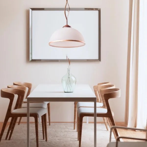 Brilagi - LED Luster na tyči ANTICO 1xE27/60W/230V bronz patina