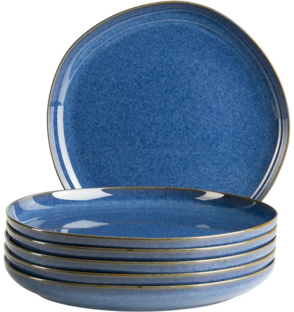 Mäser Sada mělkých tanierov Cordelia Royal Blue 27cm, 6 ks