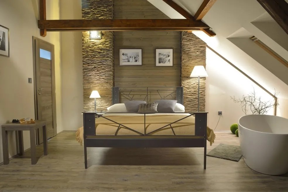 IRON-ART VALENCIA - industriálna, loftová, dizajnová, kovová posteľ ATYP, kov