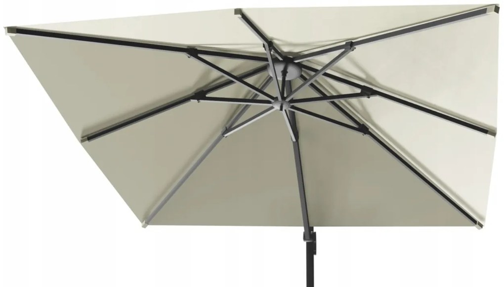 Záhradný slnečník s ochranným obalom MINI ROMA 250 x 250 cm béžový