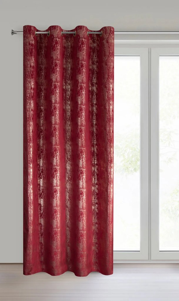 ZATEMŇOVACÍ ZÁVES NA KRÚŽKOCH INGRID 140X250 CM VZOROVANÁ