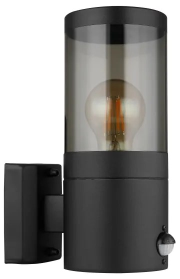 Globo 32014BSS-Vonkajšie nástenné svietidlo so senzorom XELOO 1xE27/60W/230V IP44