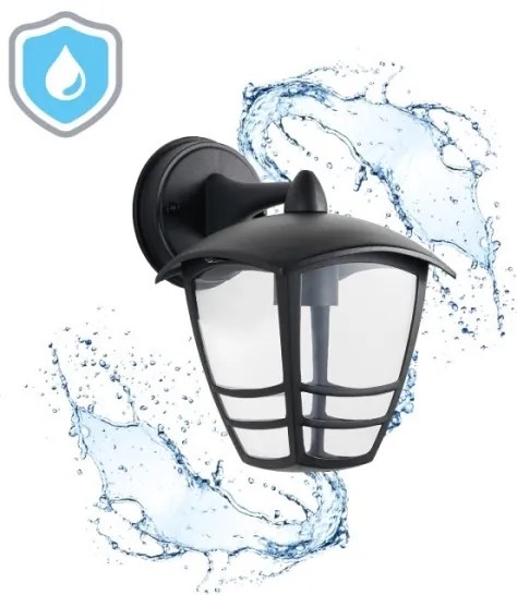 Vonkajšie nástenné svietidlo TEVIO KD 1xE27/60W/230V IP54 čierna