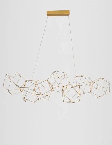 LED luster Nebula 108 zlaté