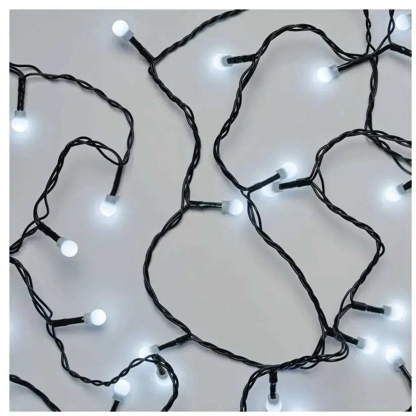 Vianočná reťaz LED 8 m, studená biela
