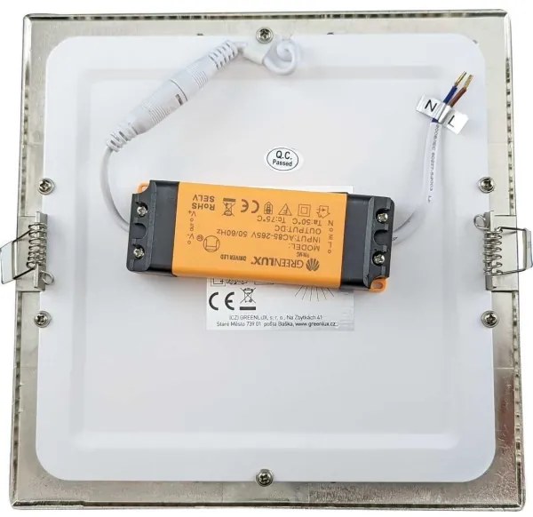 LED Kúpeľňové podhľadové svietidlo VEGA LED/18W/230V 3800K 22,5 cm IP44