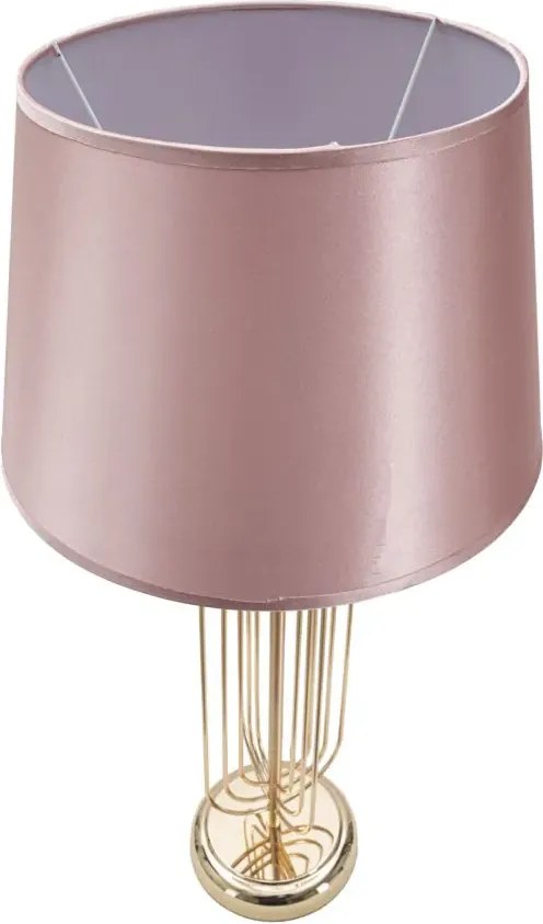 Stolná lampa Krista 64 cm ružovo-zlatá