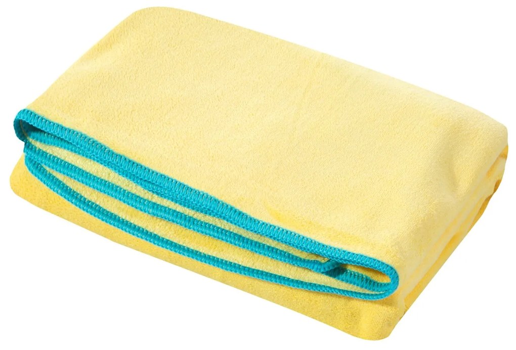 RÝCHLOSCHNÚCA PLÁŽOVÁ OSUŠKA Z MIKROVLÁKNA IGA 80X160 CM ŽLTÁ