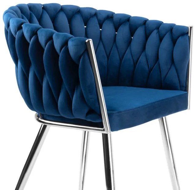 Jedálenská stolička COFTON VELVET granátová