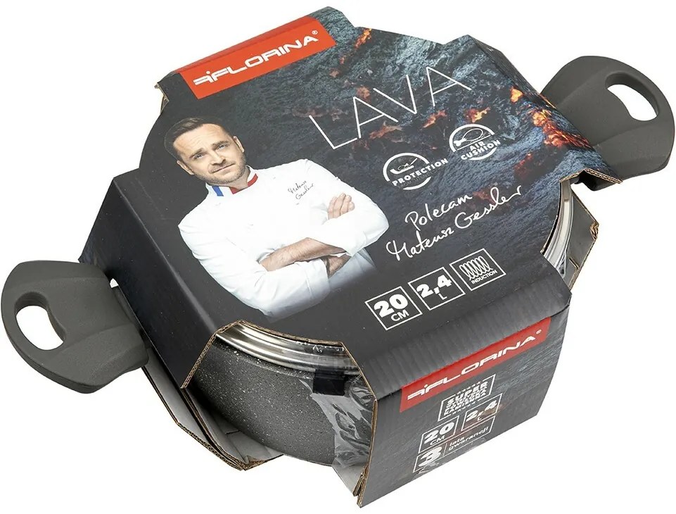 Florina Hliníkový hrniec Lava 2,4 l, 20 cm, pr. 20 cm