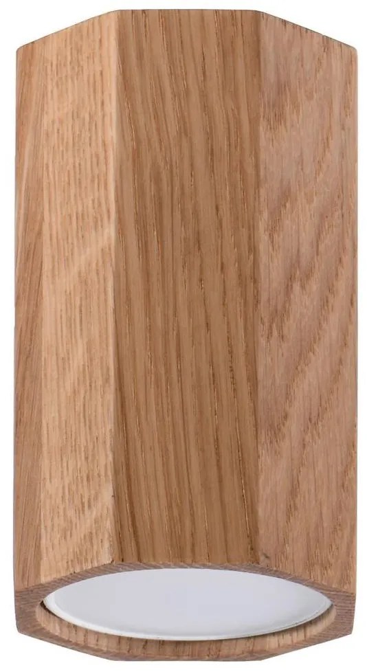 Sollux SL.1033 - Bodové svietidlo ZEKE 1xGU10/40W/230V 10 cm dub
