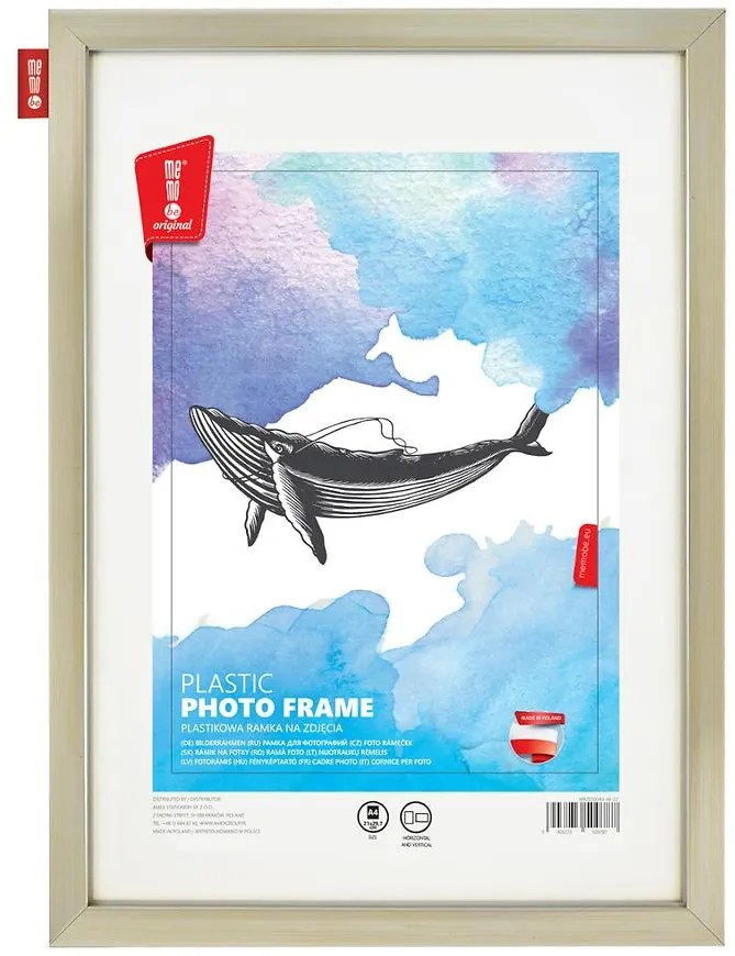 Fotorámik plastový striebro 44x34 cm