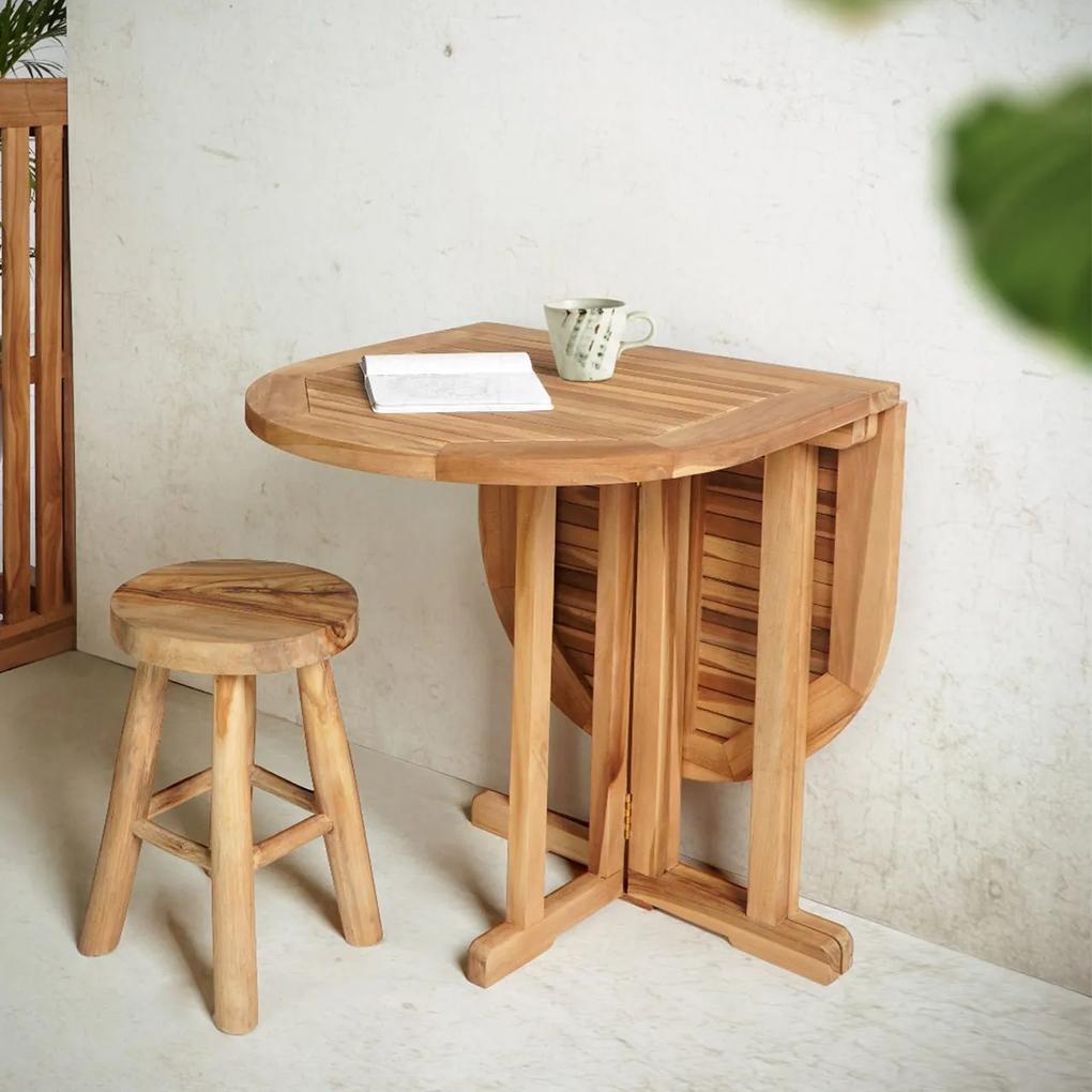 Záhradný teakový stôl Huelva 120 × 60 × 75 cm