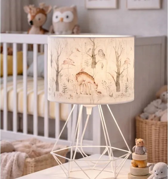 Detská stolná lampa KIDS ROOM 1xE27/60W/230V pr. 18 cm zvieratká