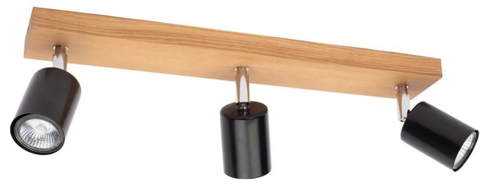 Spot-Light DO2910351 - Stropné bodové svietidlo MANARA 3xGU10/5W/230V borovica