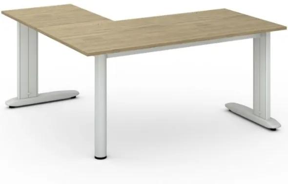 Rohový kancelársky písací stôl PRIMO FLEXIBLE, 1600 x 1600 mm, dub prírodný