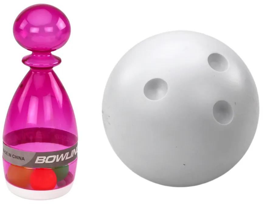 Lean Toys Bowlingová súprava – 6 farebných priehľadných kolkov