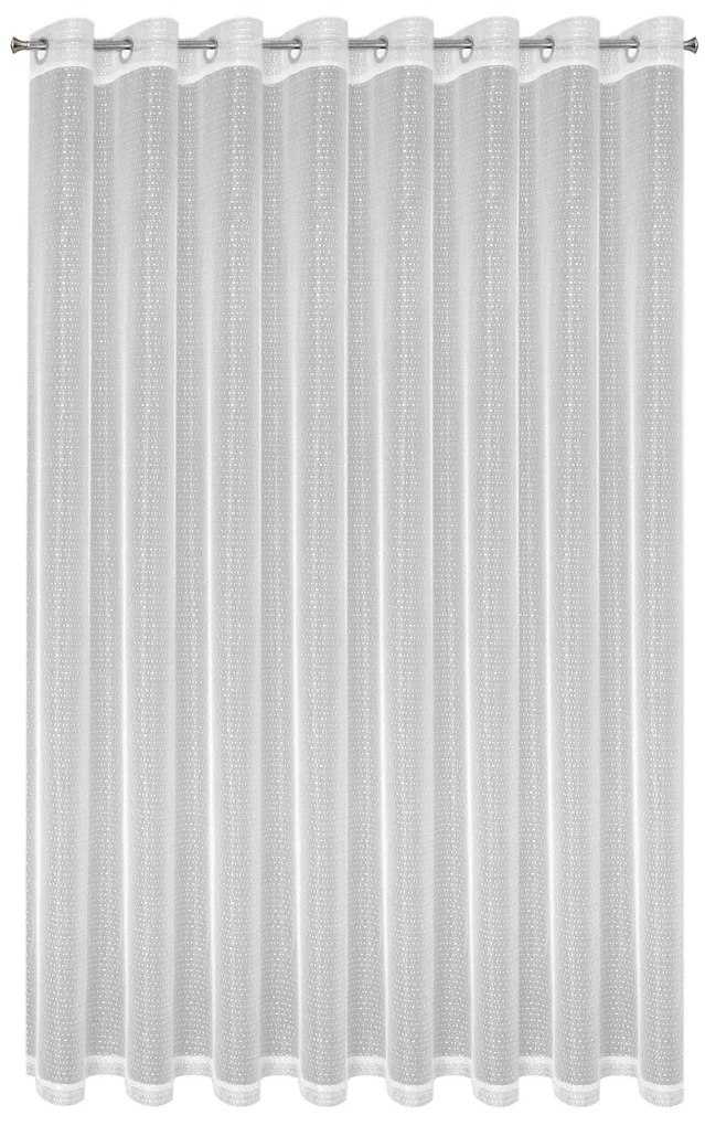 ZÁCLONA NA KRÚŽKOCH KATRIANA 400X250 CM BIELA