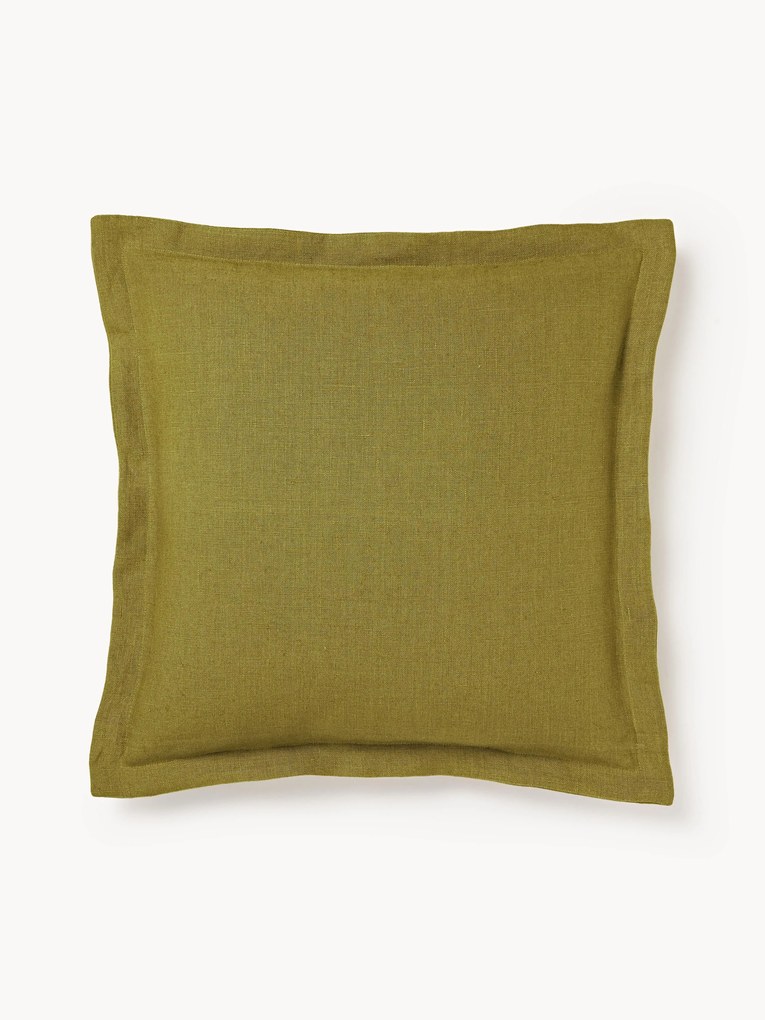 Ľanový poťah na vankúš s lemom Taryn