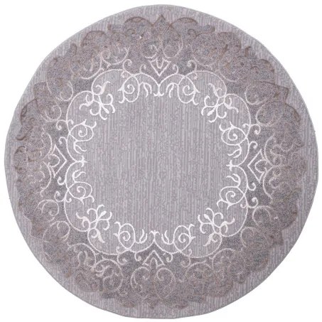 Koberec GALYA K3810A sivý / hnedý kruh