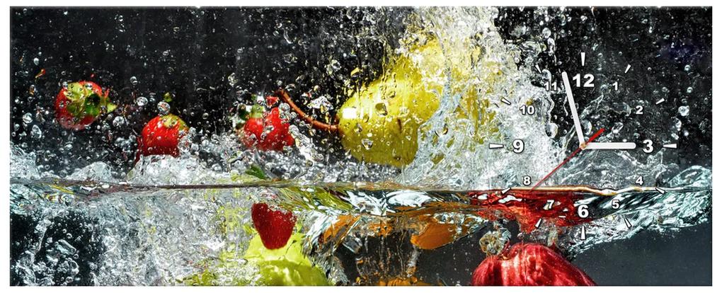 Gario Obraz s hodinami Sladké ovocie Rozmery: 100 x 40 cm