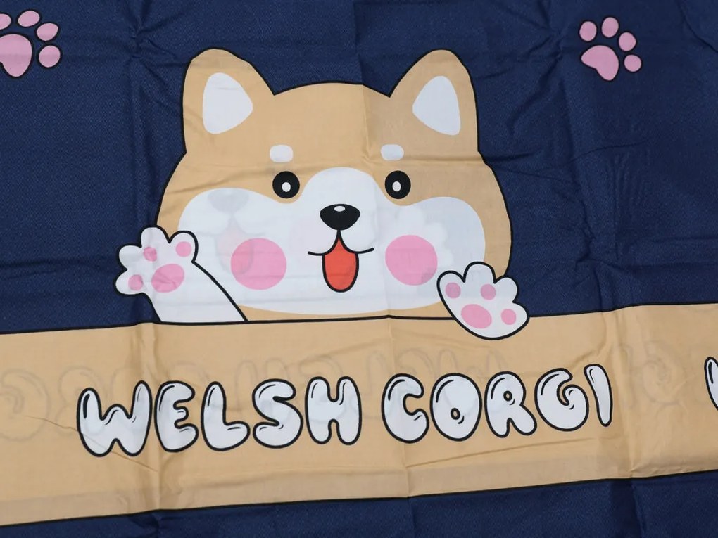 Detské obliečky WELSCH CORGI tmavosivé