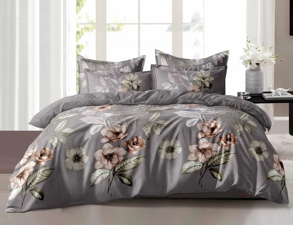 Obliečky Kvetinový vzor B Bavlna 7-dielna súprava