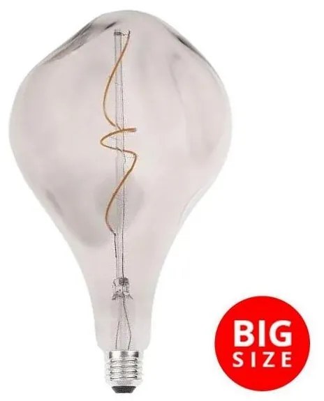 NEDES LED Žiarovka FILAMENT BUMPED SMOKE ET160 E27/4W/230V 2000K ND3791