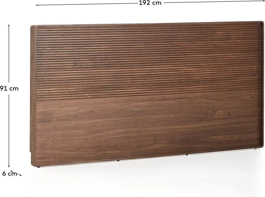 Hnedé čelo postele 192x91 cm Norlen – Kave Home