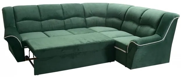 Rohová sedacia súprava DUBAJ XL II, Ľavá, zelená (Monolith 37)