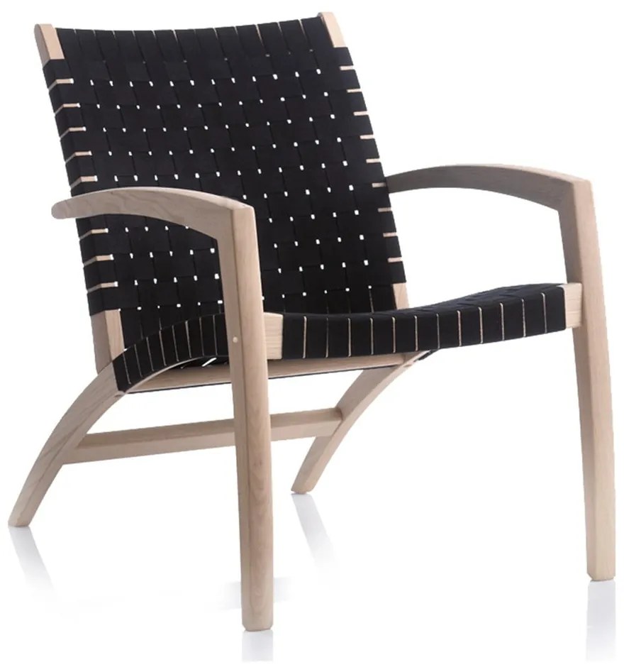 Béžové a čierne dubové kreslo Findahl by Hammel
