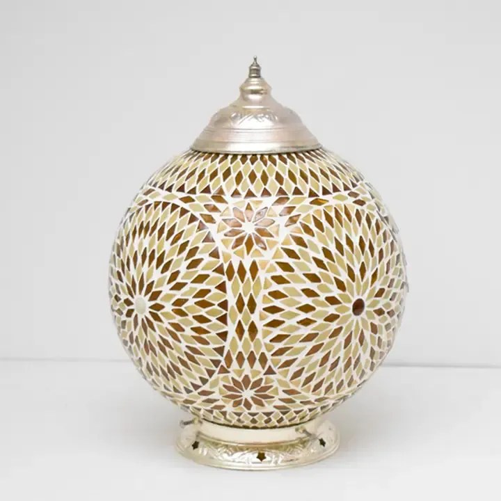 Turkish lampa stolná orientálna Globe SUNFLOWER Ø25