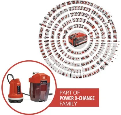 Ponorné čerpadlo Einhell Power X-Change GE-PP 18 RB Li bez aku a nabíjačky